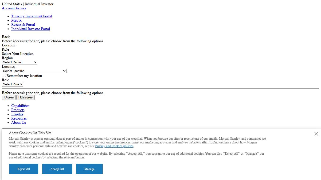 Mutual Funds & Unclaimed Property Morgan Stanley